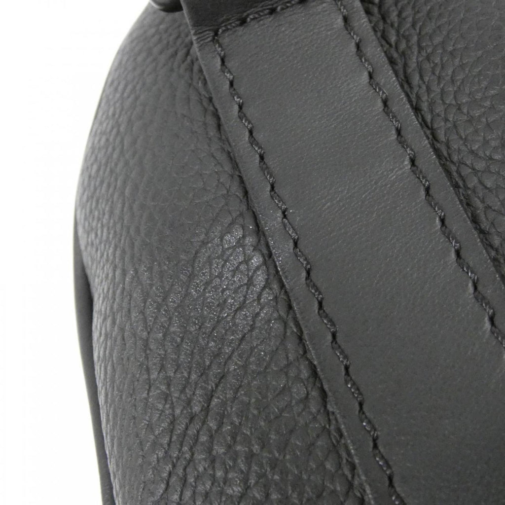 Louis Vuitton Black Leather Boston Bag