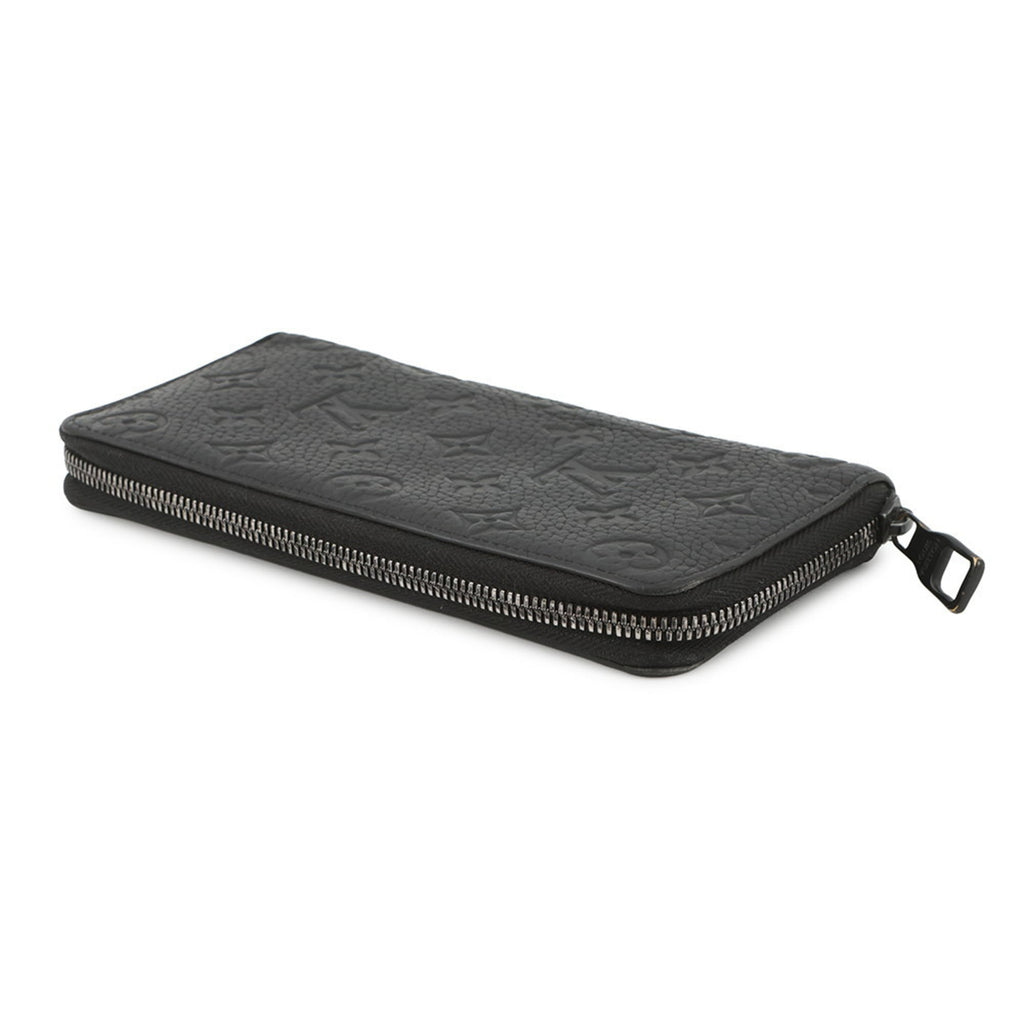 Louis Vuitton Black Noir Leather Long Wallet