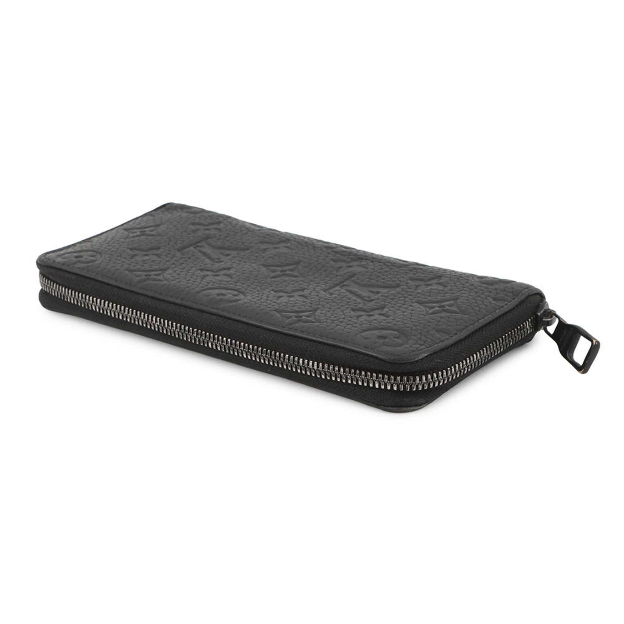 Louis Vuitton Black Noir Leather Long Wallet