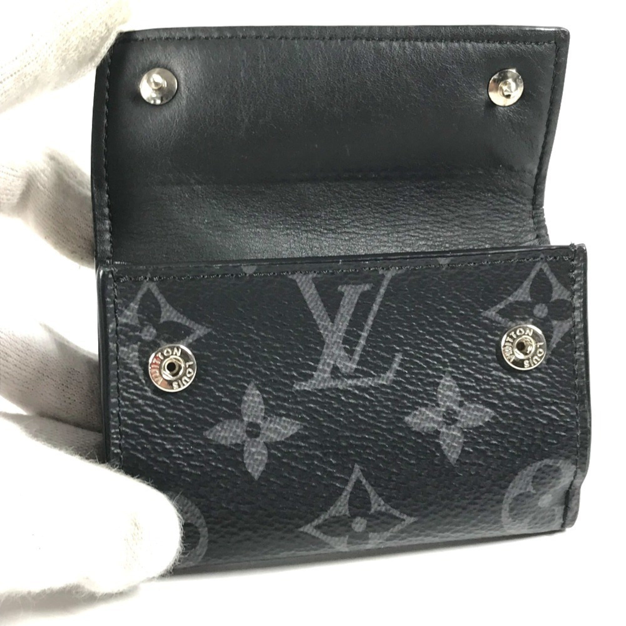 Louis Vuitton Monogram Eclipse Black Monogram Eclipse Wallet (Tri-Fold)