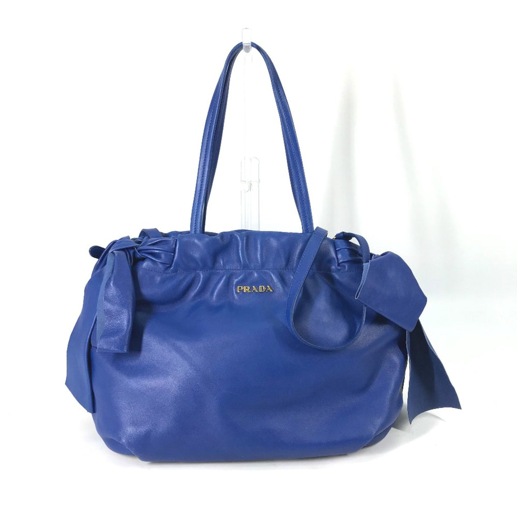 Prada Blue Leather Handbag