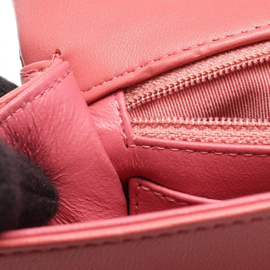 Chanel Pink Leather Handbag Shoulder Bag