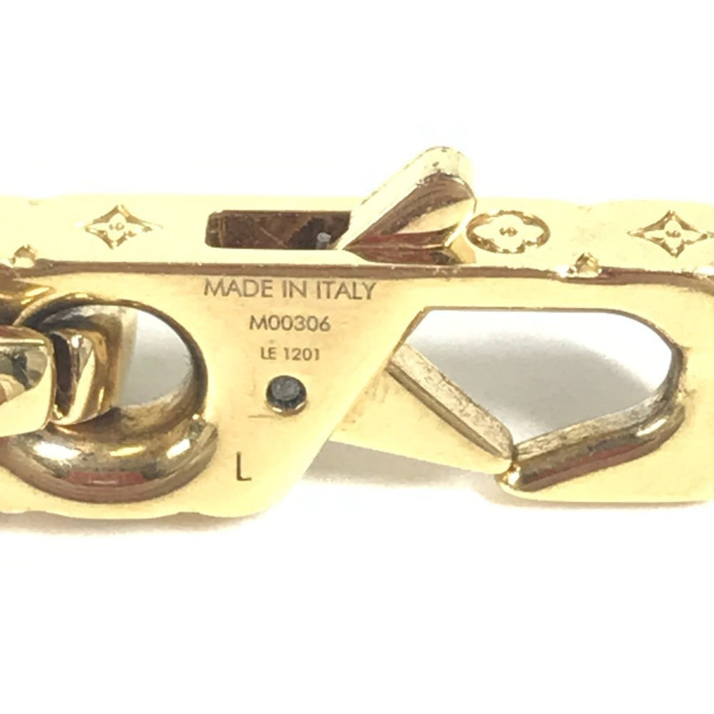 Louis Vuitton Monogram Gold Metal Charm Bracelet