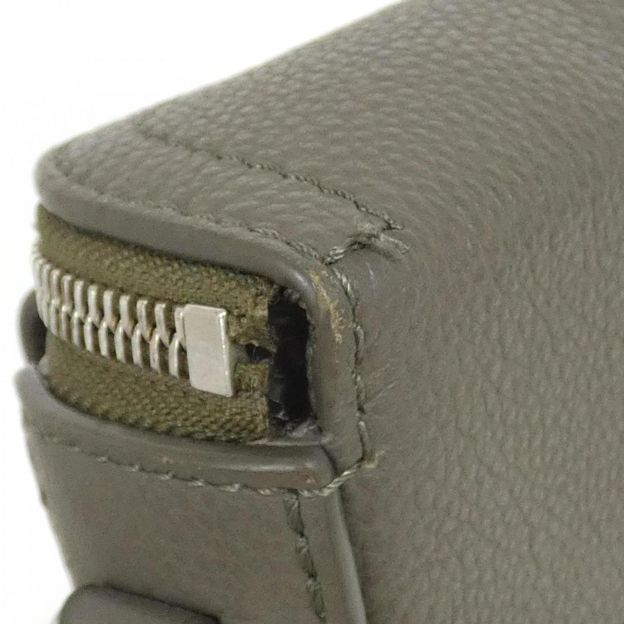 Louis Vuitton Khaki Leather Shoulder Bag