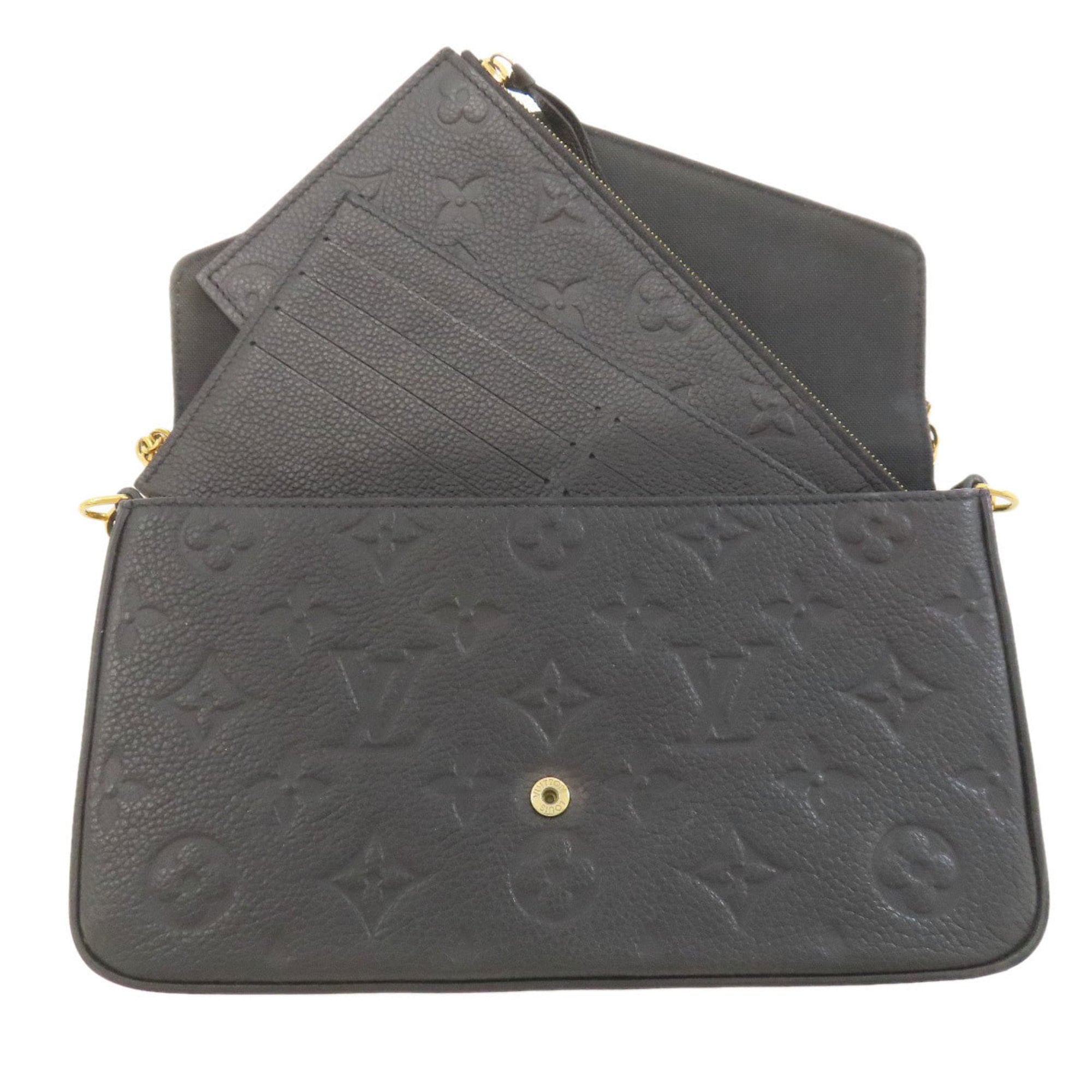 Louis Vuitton Black Chain/Shoulder Wallet