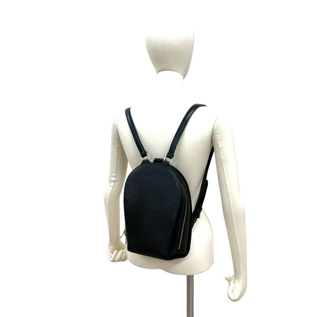 Louis Vuitton Black Epi Leather Backpack