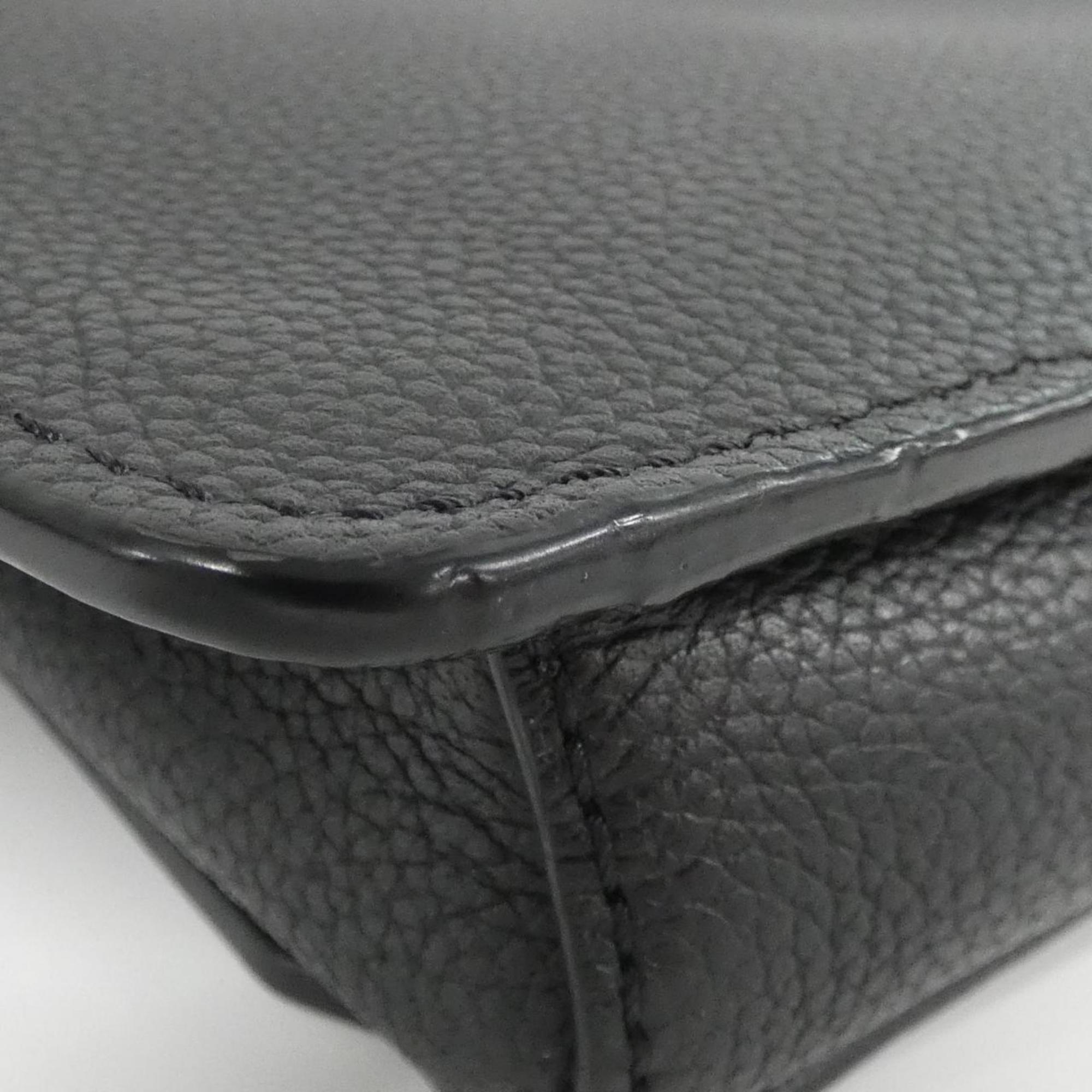 Louis Vuitton Black Leather Shoulder Bag
