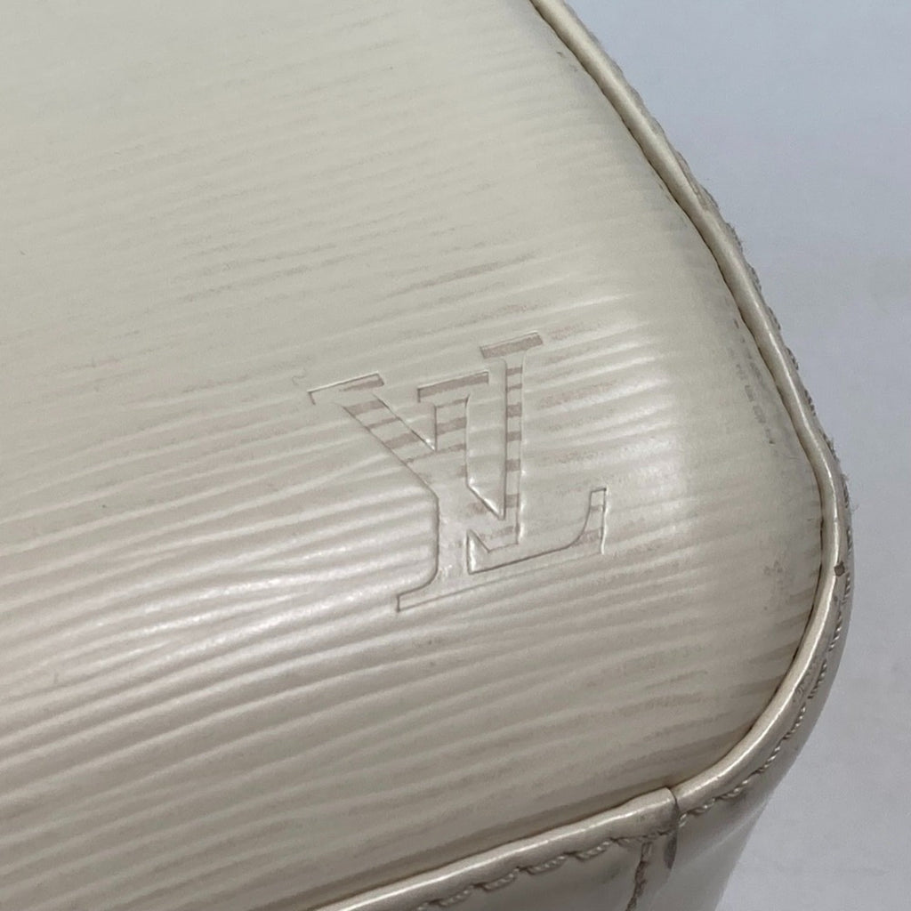 Louis Vuitton Epi Lv Off White White Epi Leather Boston Bag Handbag