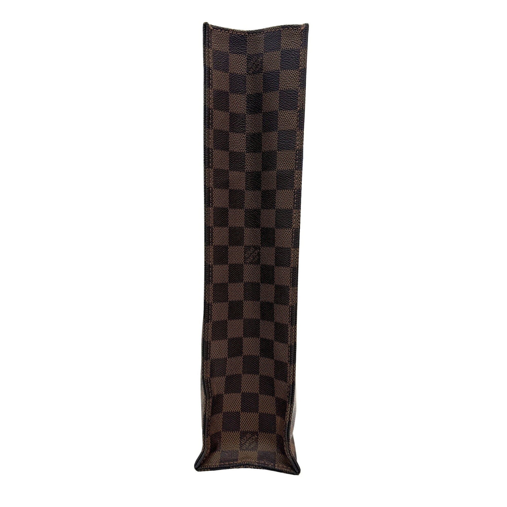 Louis Vuitton Damier Brown Ebene Damier Canvas Leather Handbag