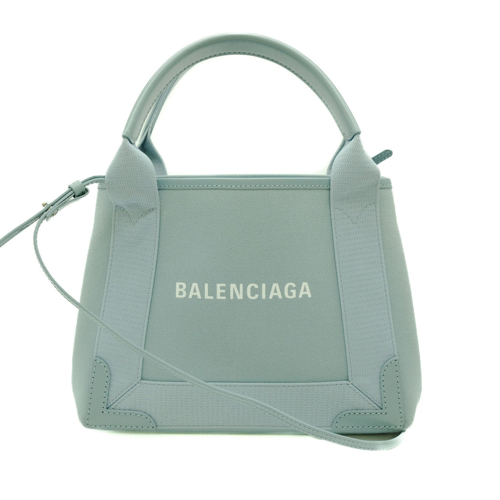 Balenciaga Light Blue Canvas Tote