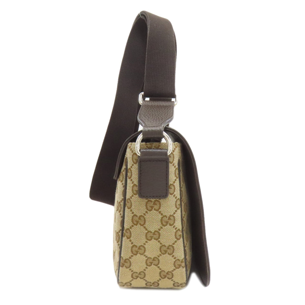Gucci Brown Canvas Shoulder Bag (Pre-Owned)