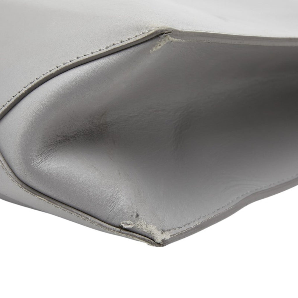 Balenciaga Gray Metal Leather Handbag Tote