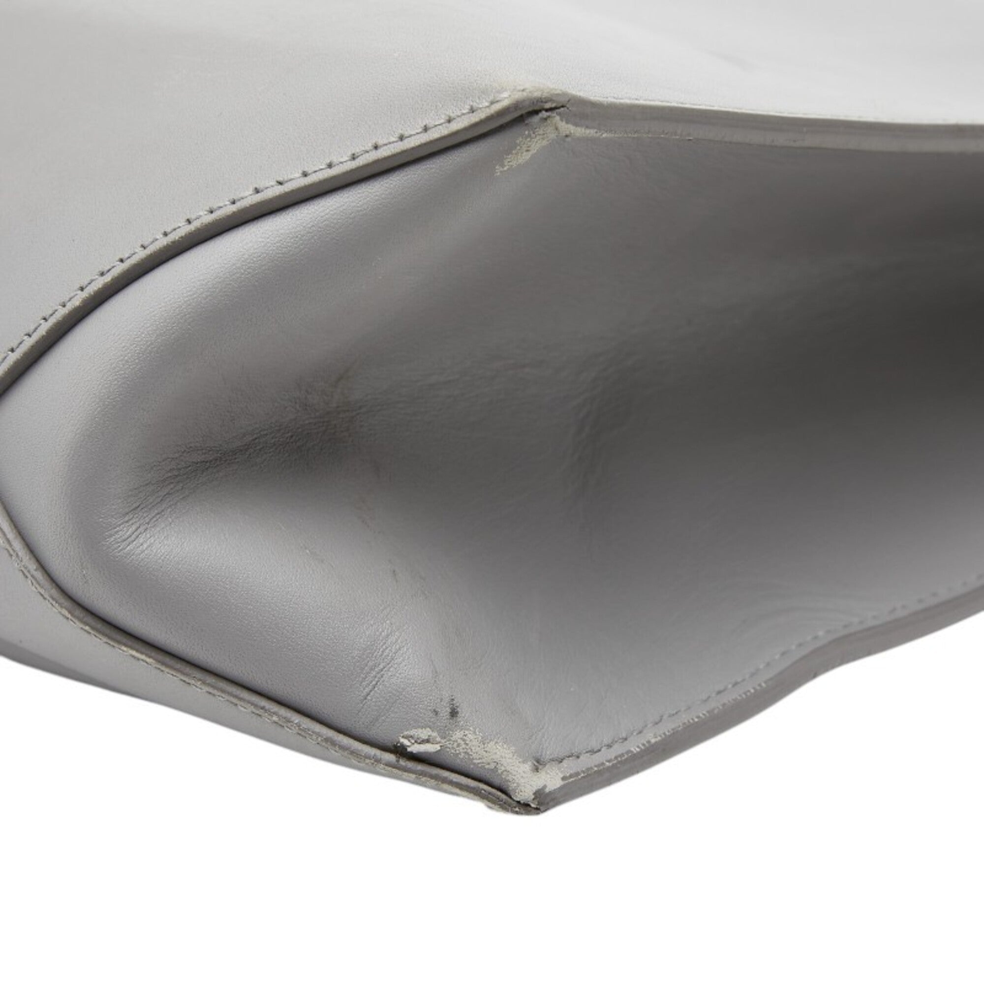 Balenciaga Gray Metal Leather Handbag Tote