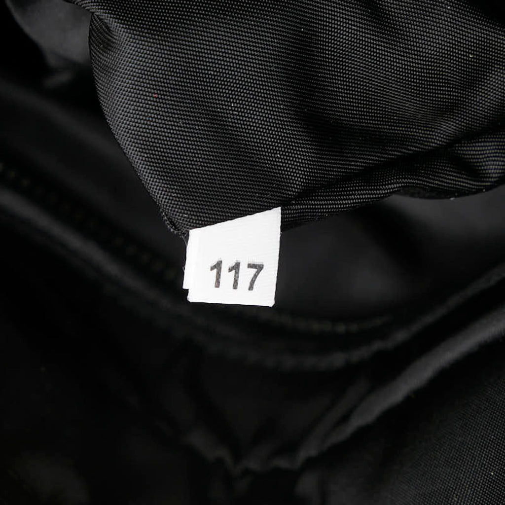 Prada Navy Black Nylon Handbag Tote Bag