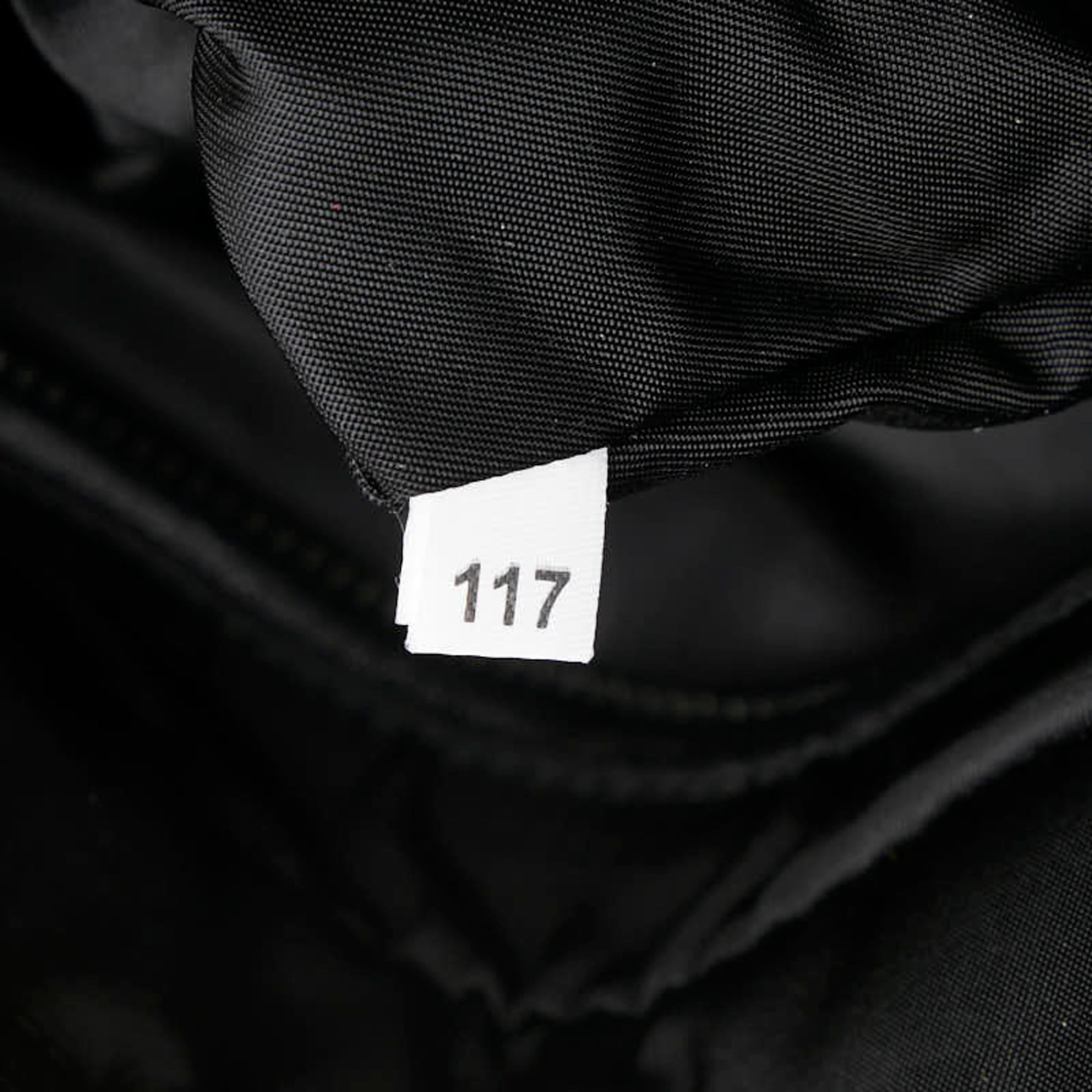 Prada Navy Black Nylon Handbag Tote Bag