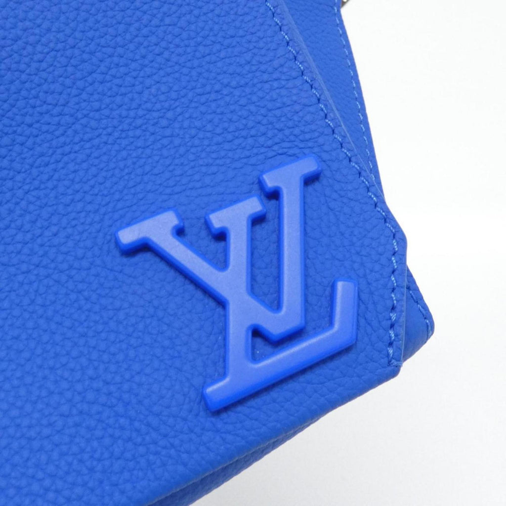 Louis Vuitton Blue Leather Shoulder Bag