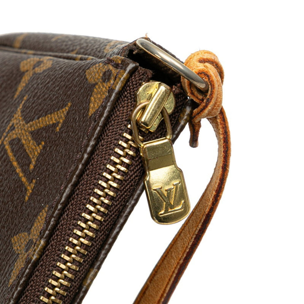 Louis Vuitton Monogram Brown Pvc Leather Pochette Pouch