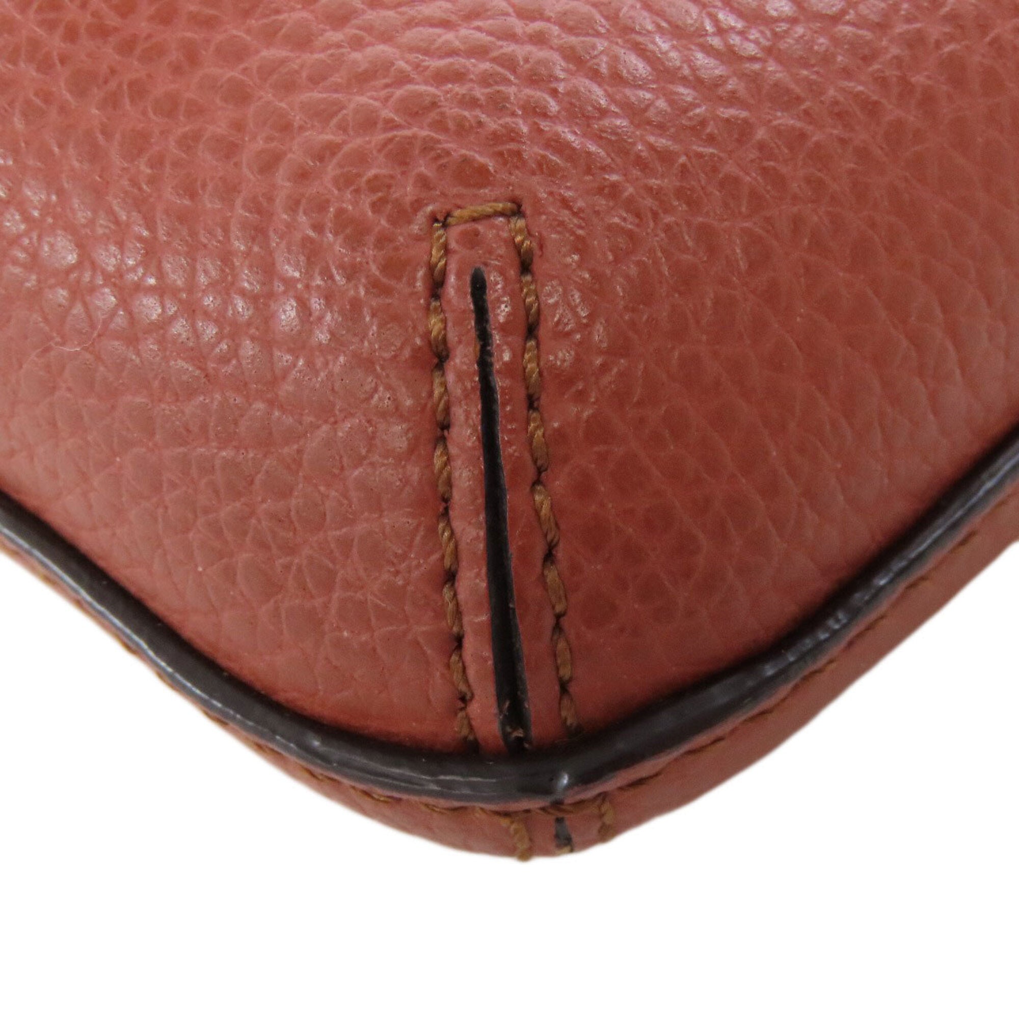 Chloé Brown Red Brown Leather Shoulder Bag (Pre-Owned)