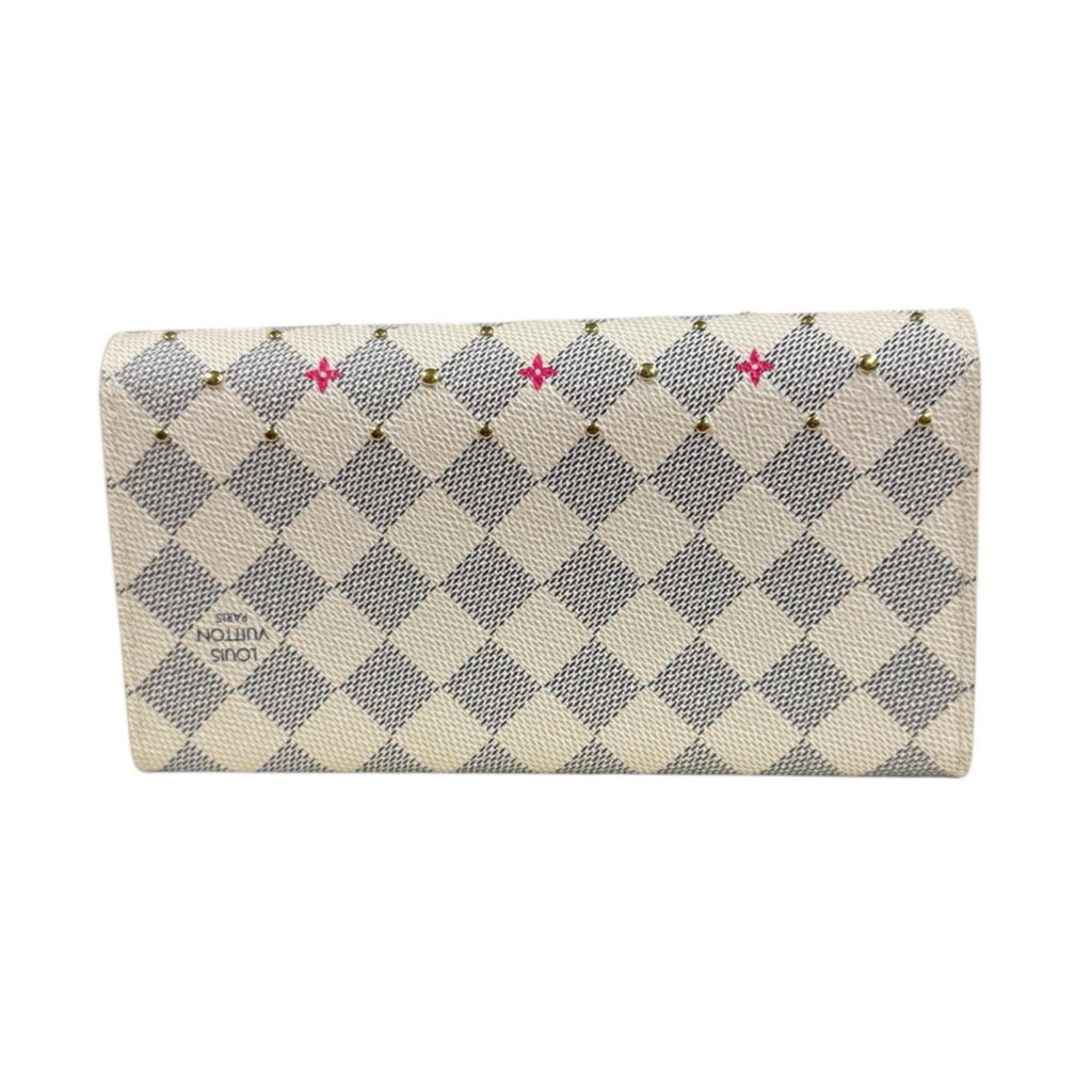 Louis Vuitton Damier Azur Damier Azur White Damier Azur Long Wallet