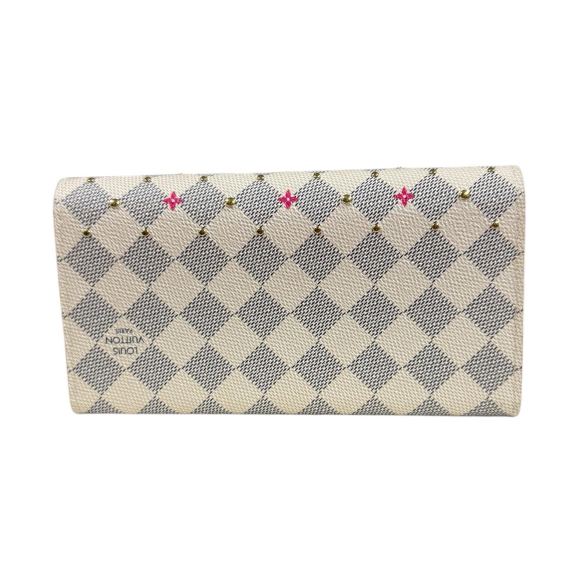 Louis Vuitton Damier Azur Damier Azur White Damier Azur Long Wallet