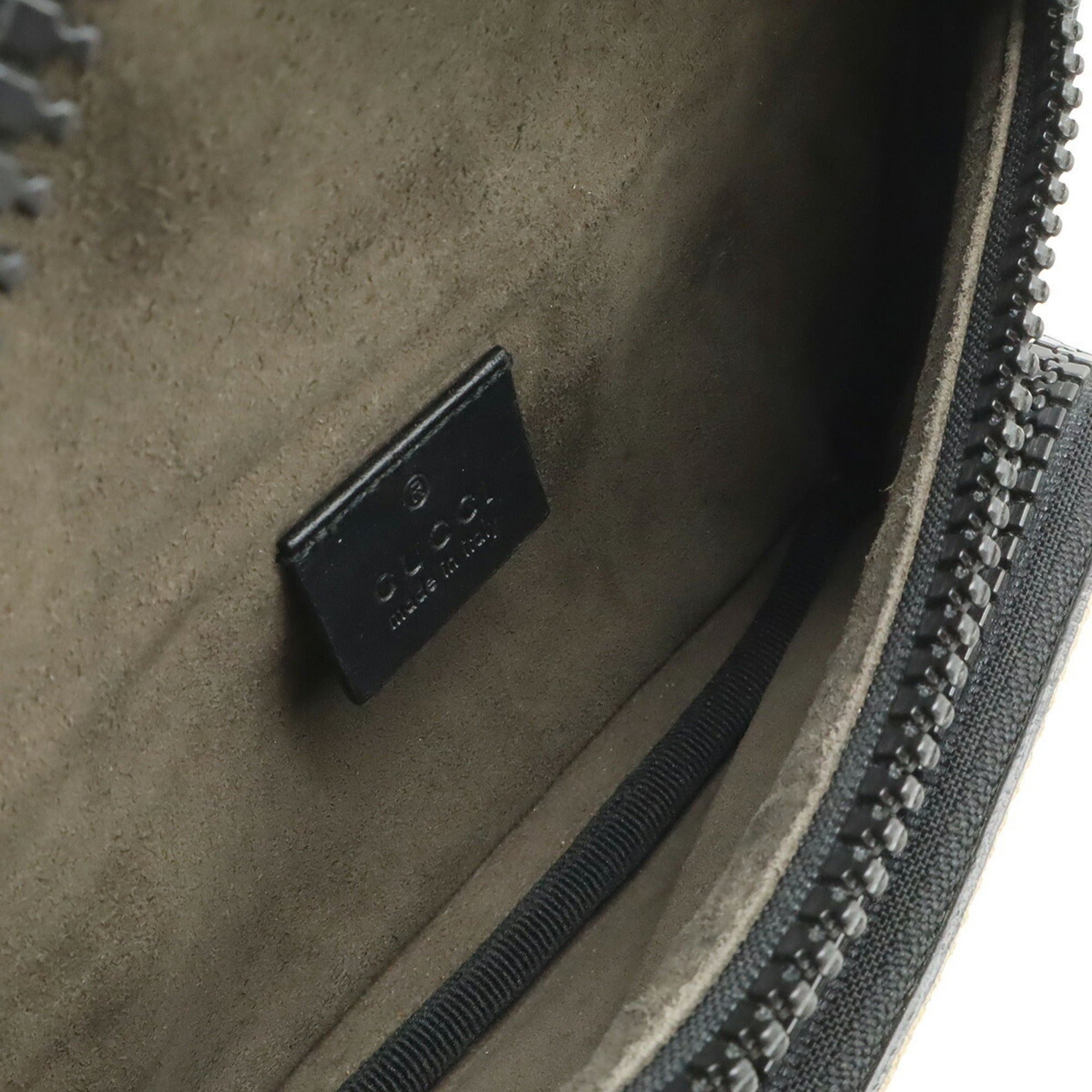 Gucci Beige Black Gg Supreme Sling Bag (Pre-Owned)