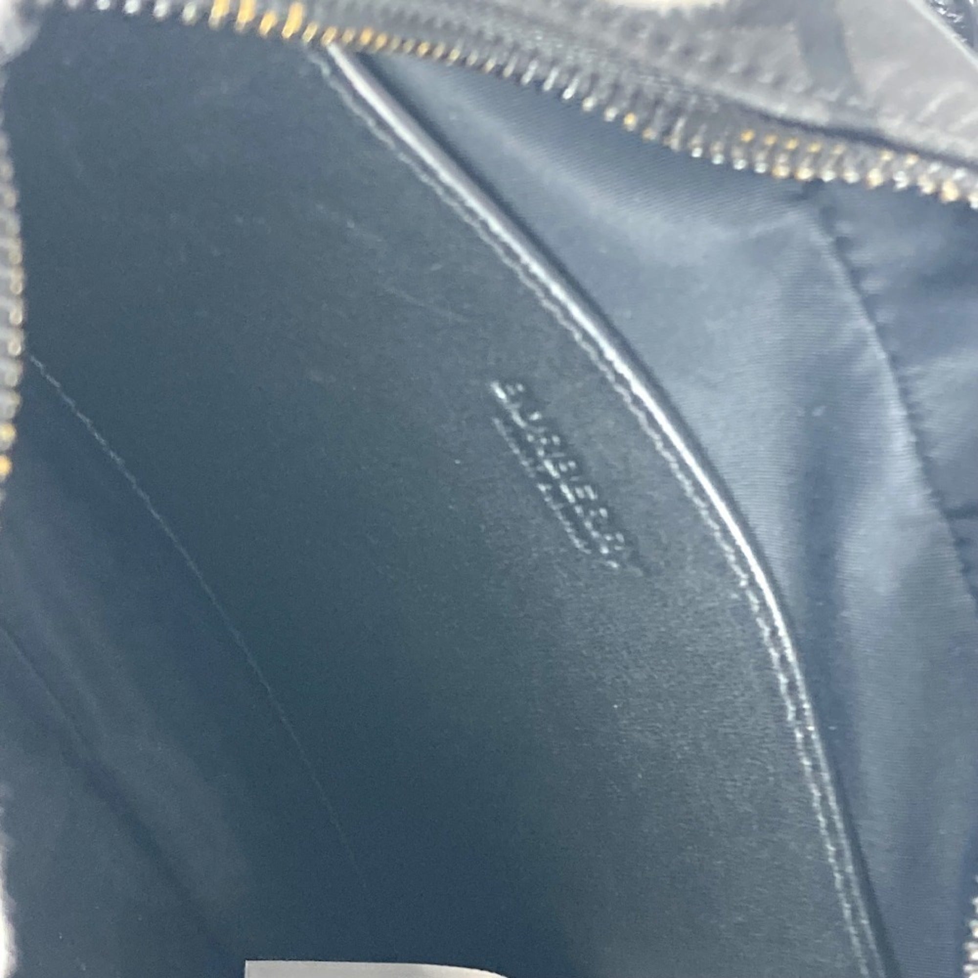 Burberry Black Gray Nylon Canvas Pochette Shoulder Bag