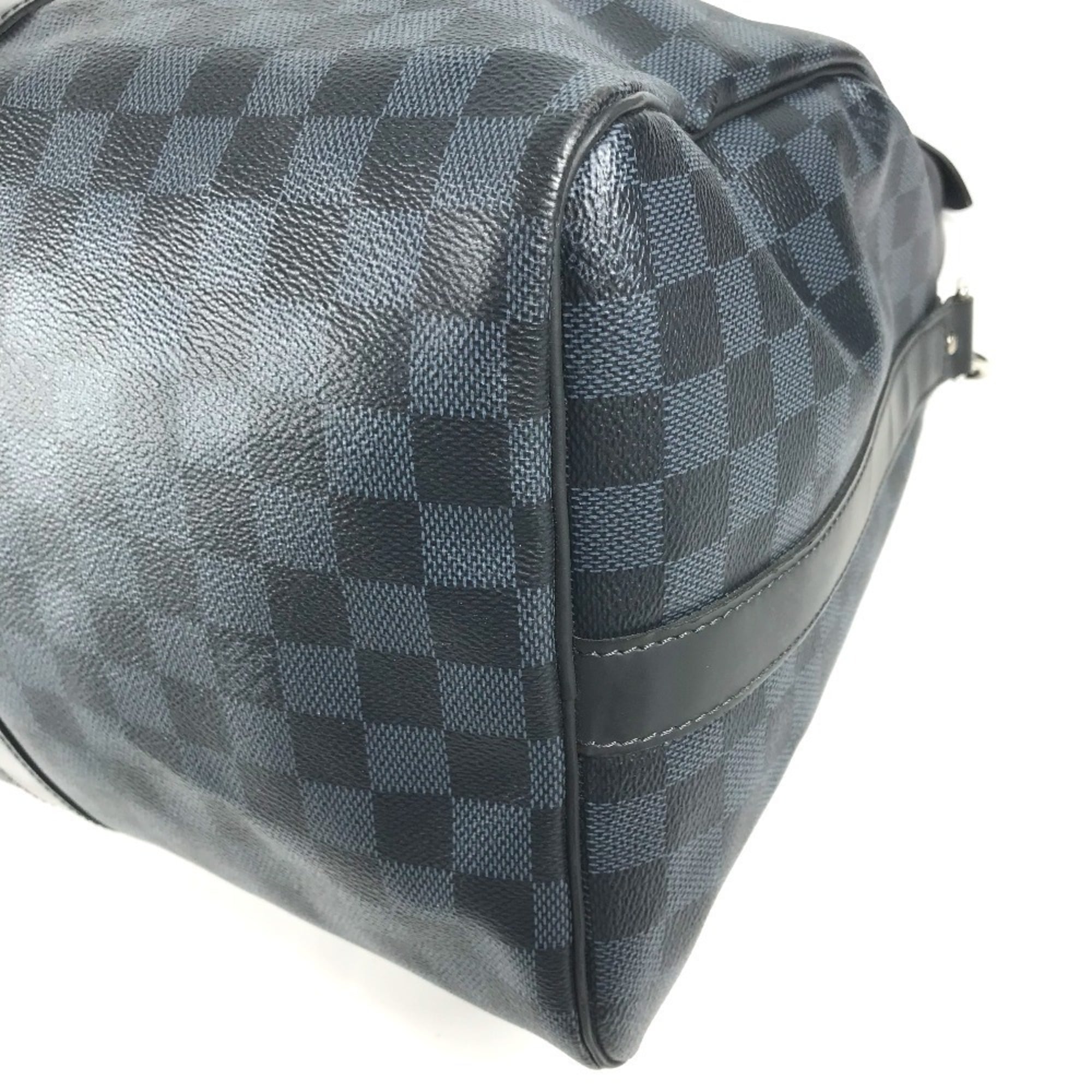 Louis Vuitton Damier Cobalt Navy Canvas Boston Bag Shoulder Bag