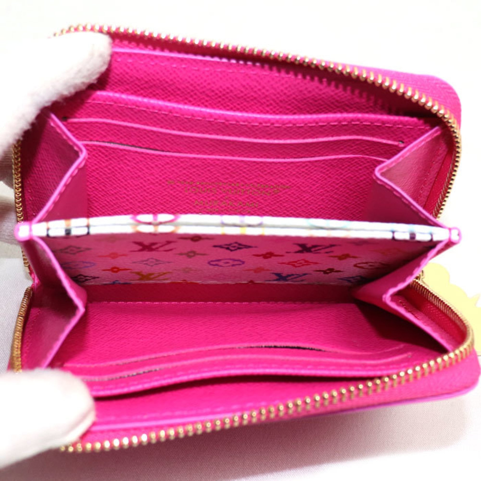Louis Vuitton Multi-Color Pink Epi Leather Coin Purse/Coin Case