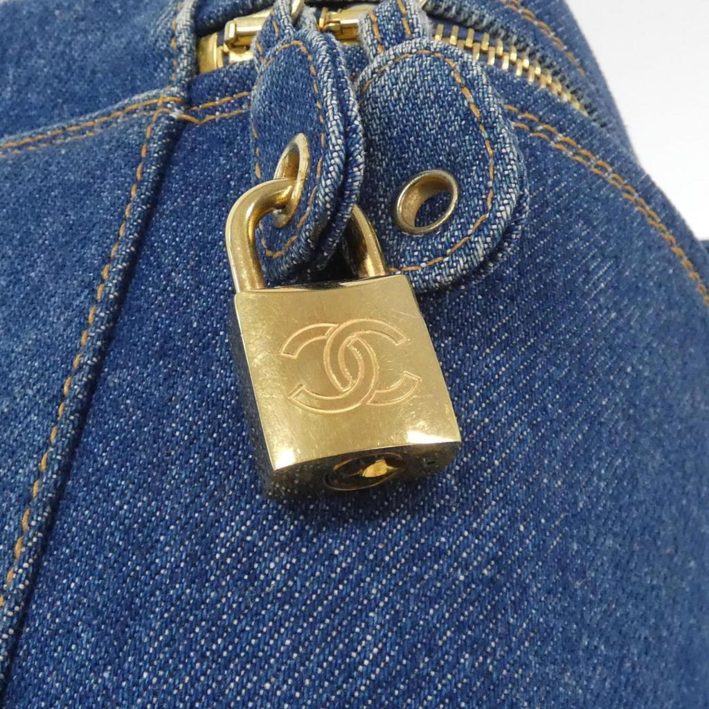 Chanel Blue Denim Handbag