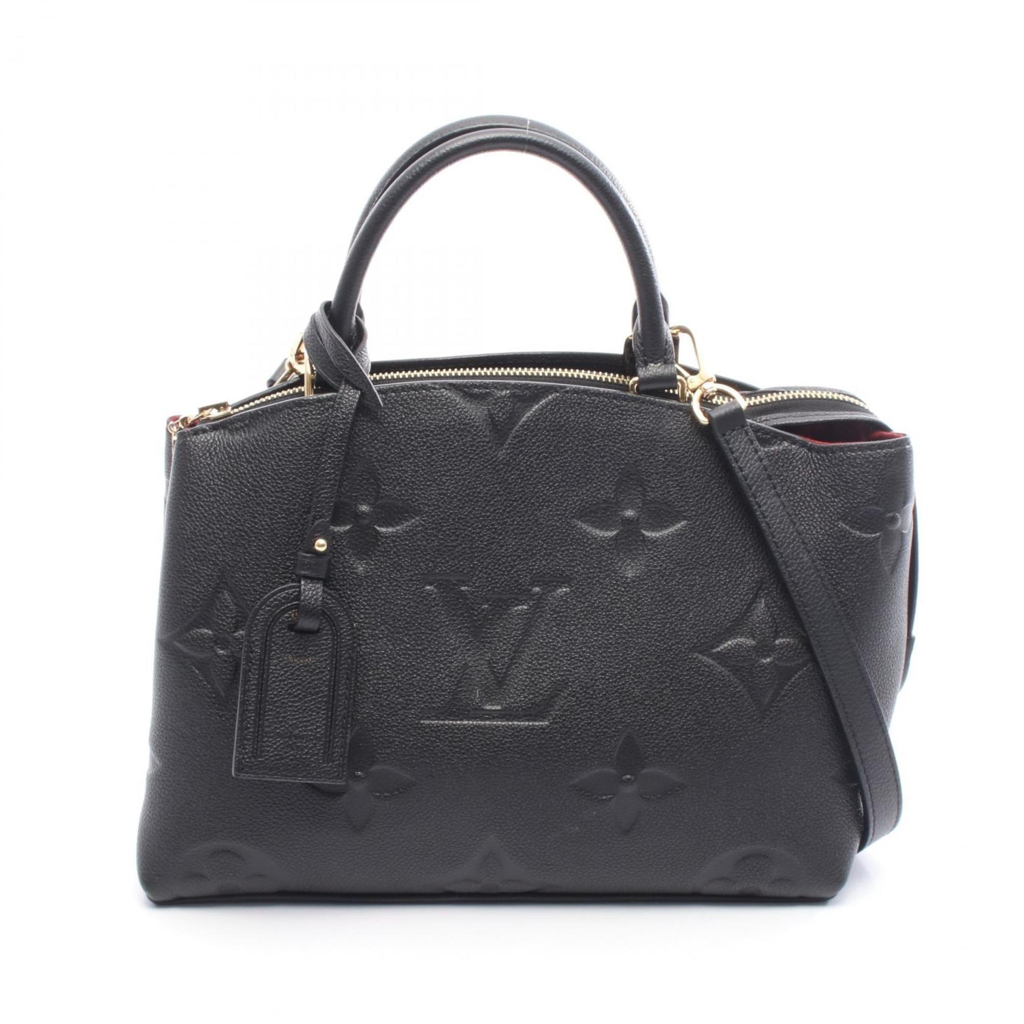Louis Vuitton Black Noir Monogram Empreinte Handbag