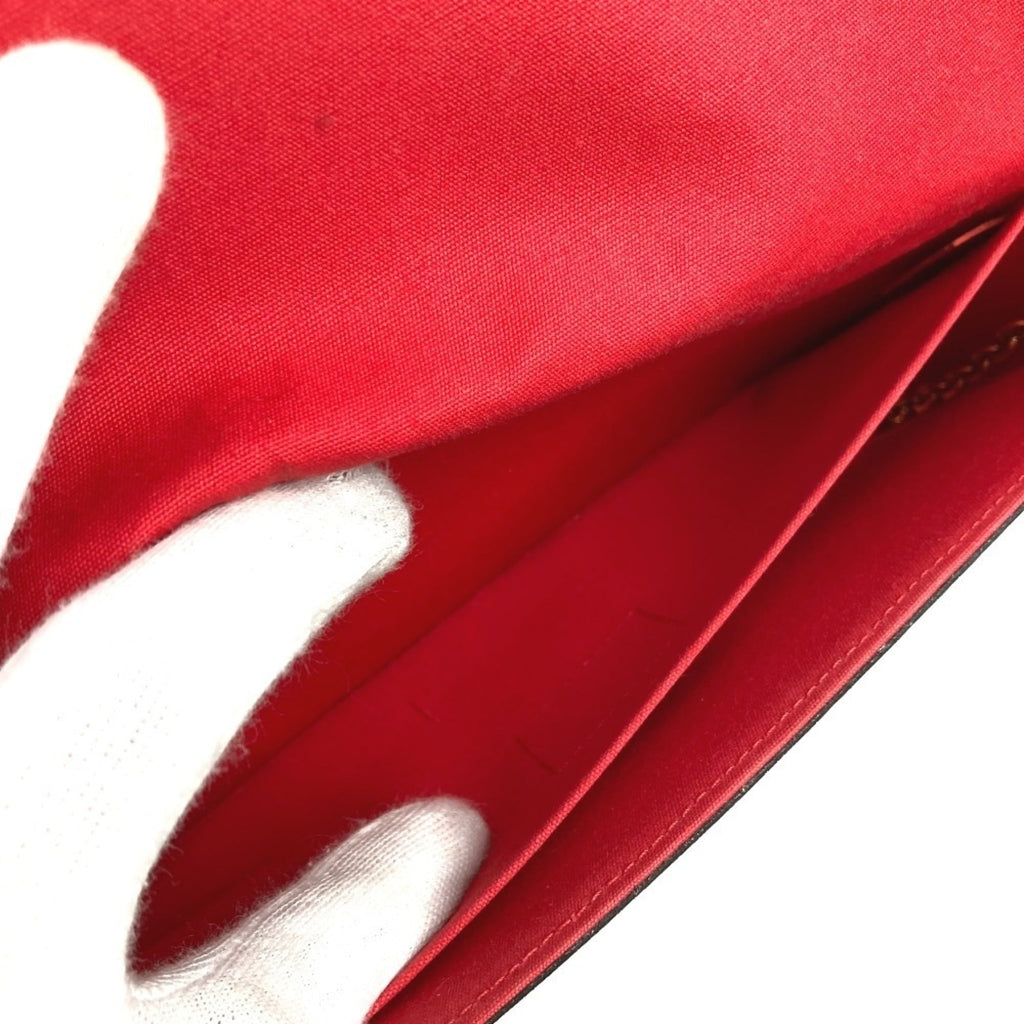 Louis Vuitton Red Color Monogram Vernis Canvas Clutch Bag Pochette Shoulder Bag