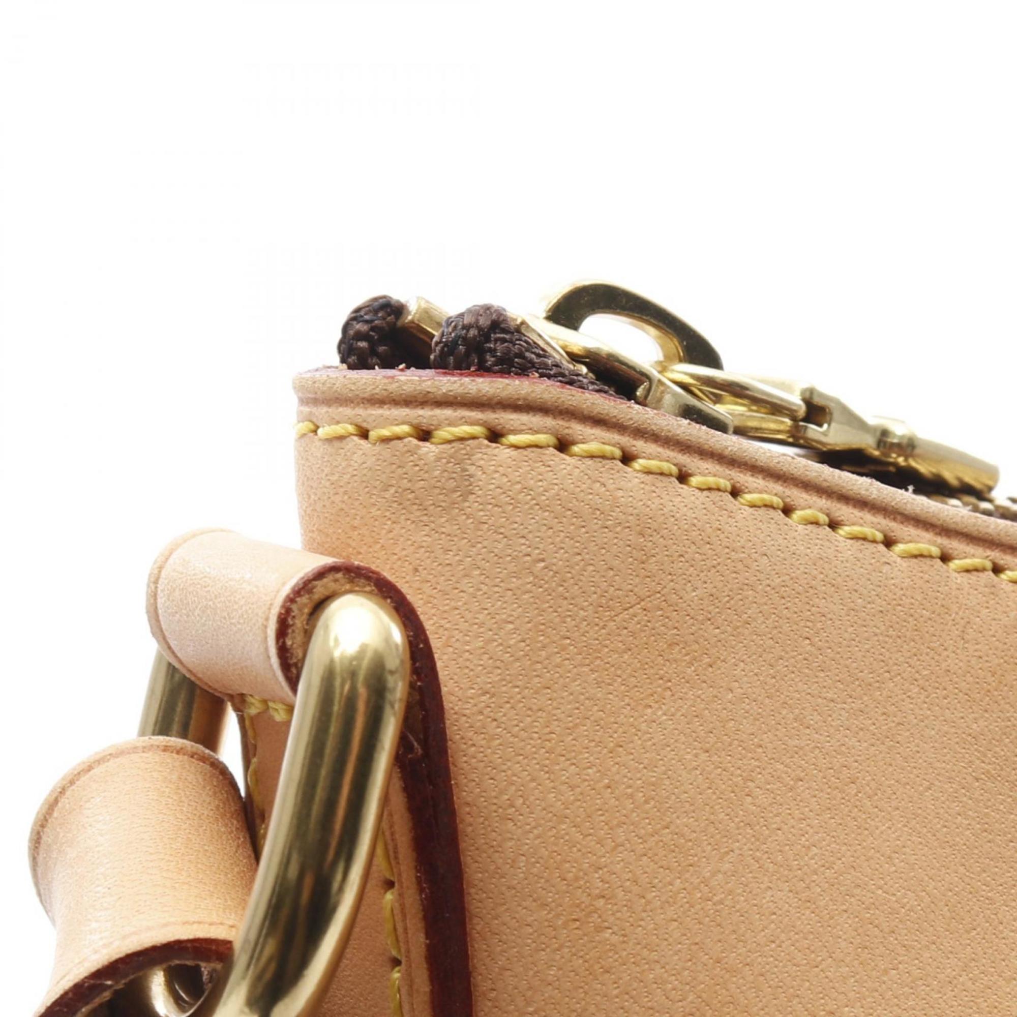 Louis Vuitton Monogram Brown Coated Canvas Leather Shoulder Bag