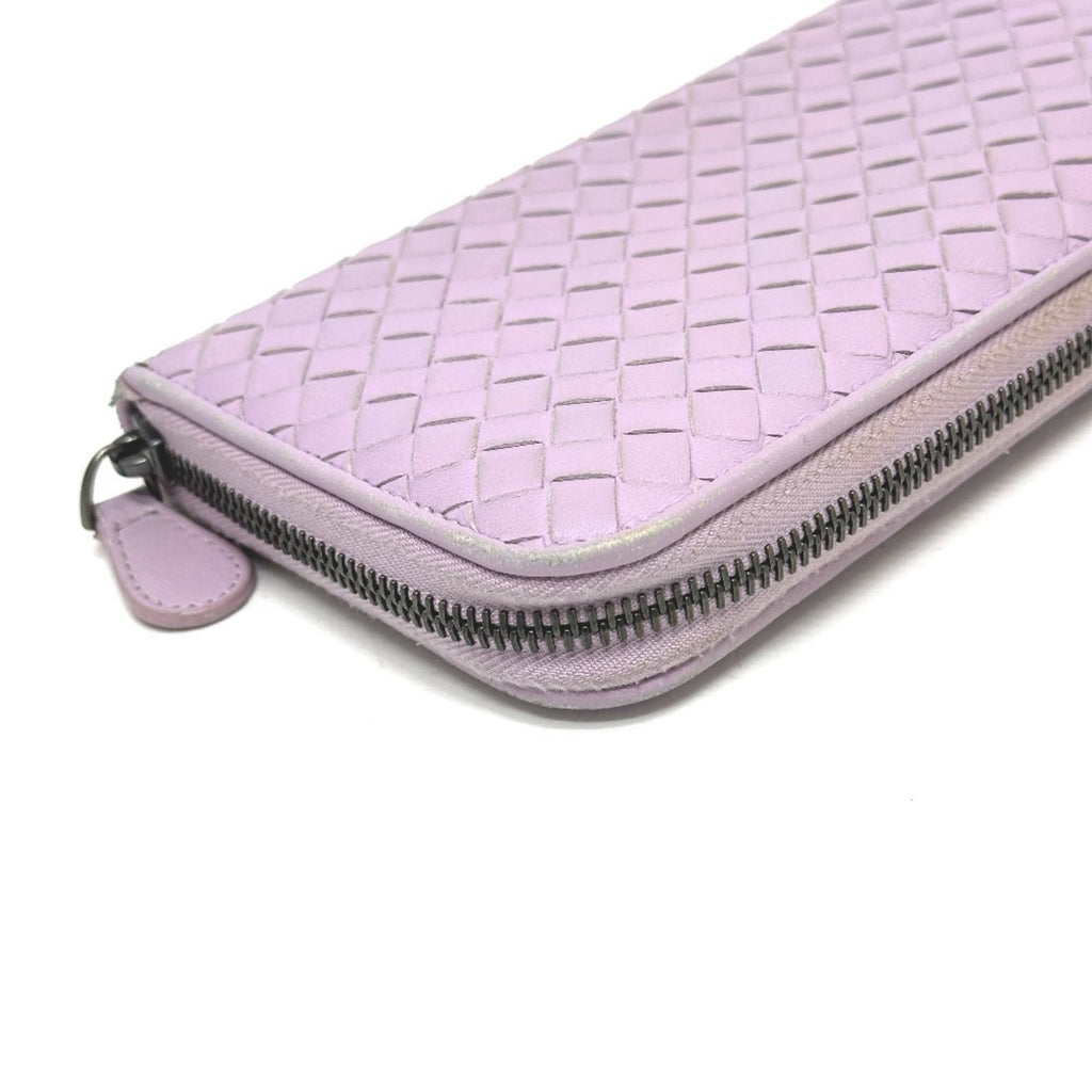 Bottega Veneta Purple Leather Long Wallet (Bi-Fold)