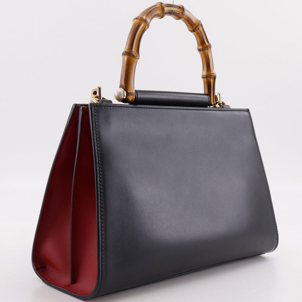 Gucci Black Leather Handbag (Pre-Owned)