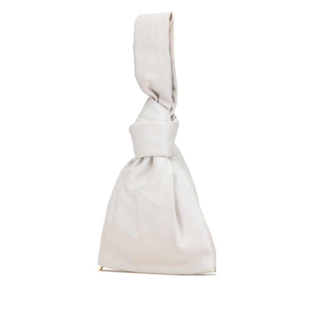 Bottega Veneta White Leather Handbag