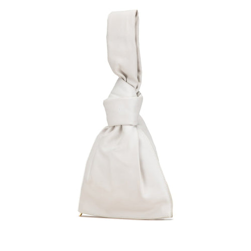 Bottega Veneta White Leather Handbag