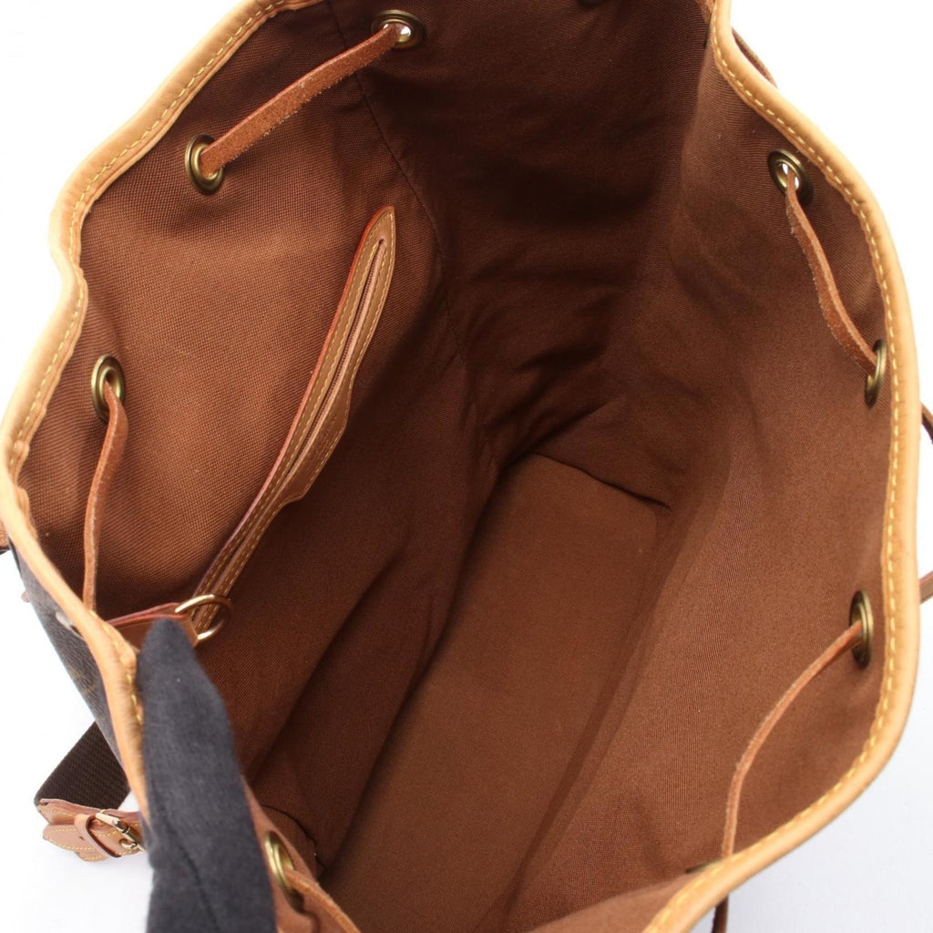 Louis Vuitton Brown Pvc Coated Canvas Monogram Leather Backpack