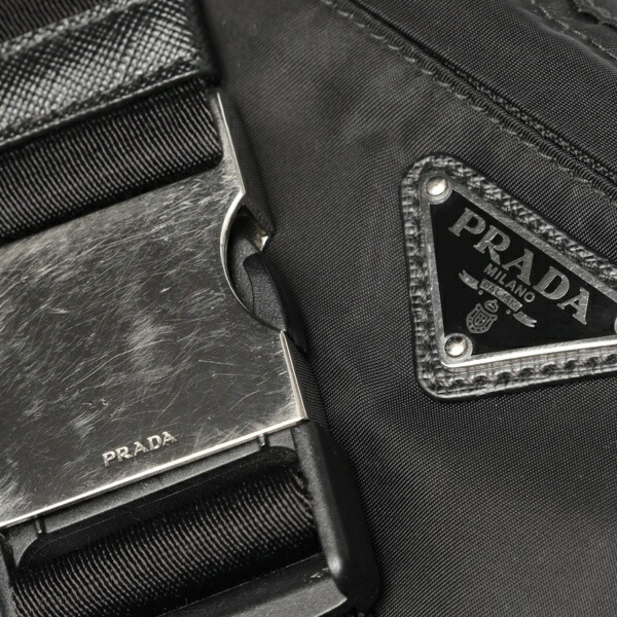 Prada Black Fabric Fanny Pack