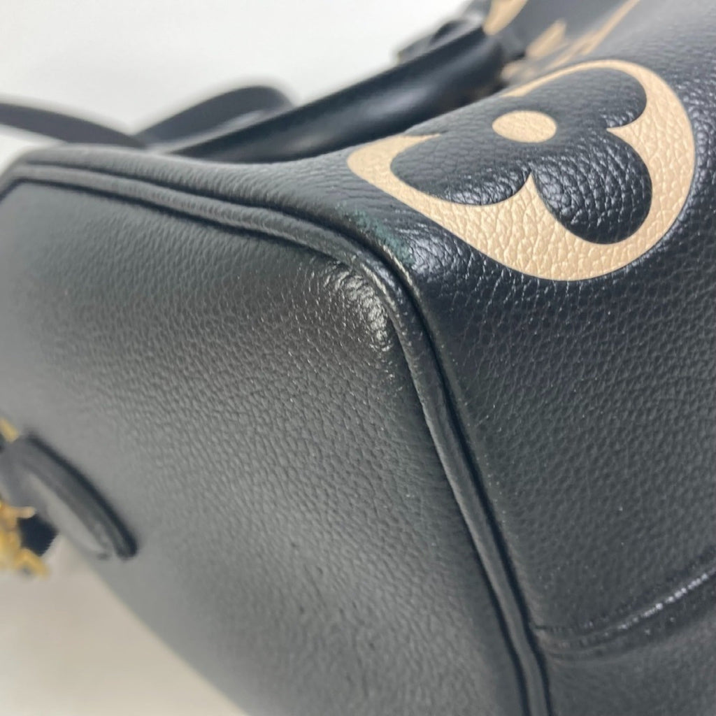 Louis Vuitton Black Monogram Empreinte Boston Bag Handbag Shoulder Bag