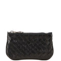 Bottega Veneta Black Leather Coin Purse/Coin Case