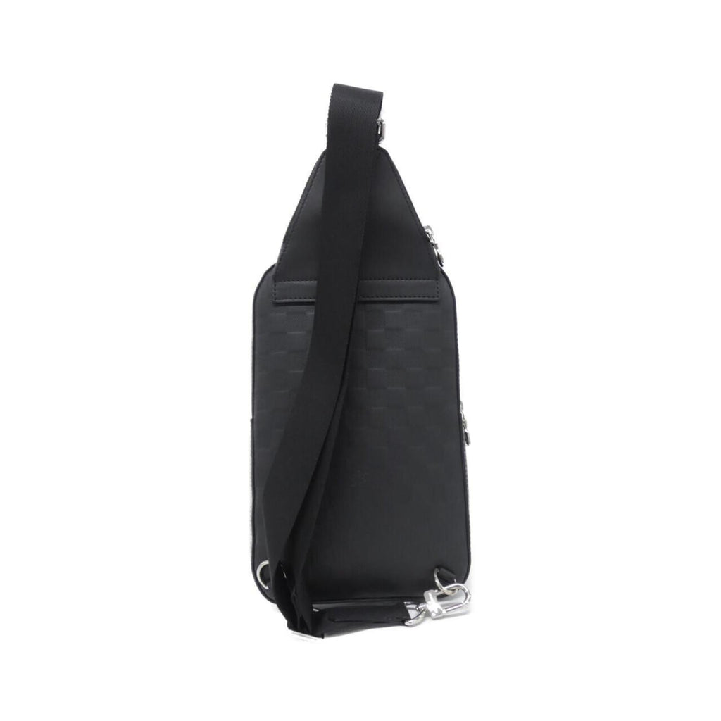 Louis Vuitton Black Leather Sling Bag