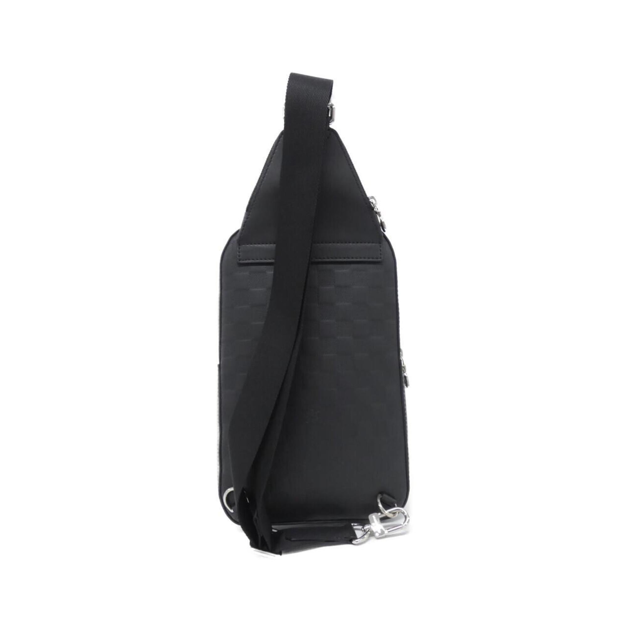 Louis Vuitton Black Leather Sling Bag