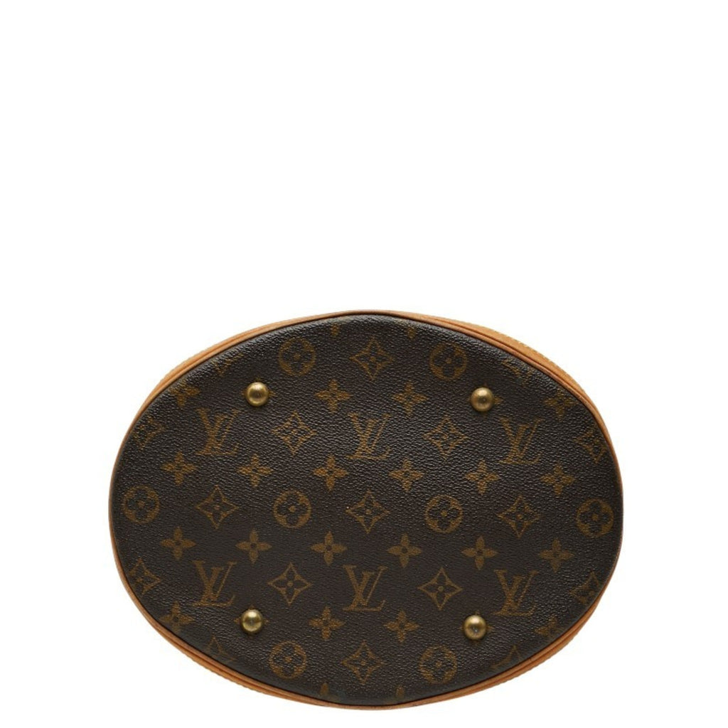 Louis Vuitton Brown Pvc Leather Shoulder Bag Tote Bag