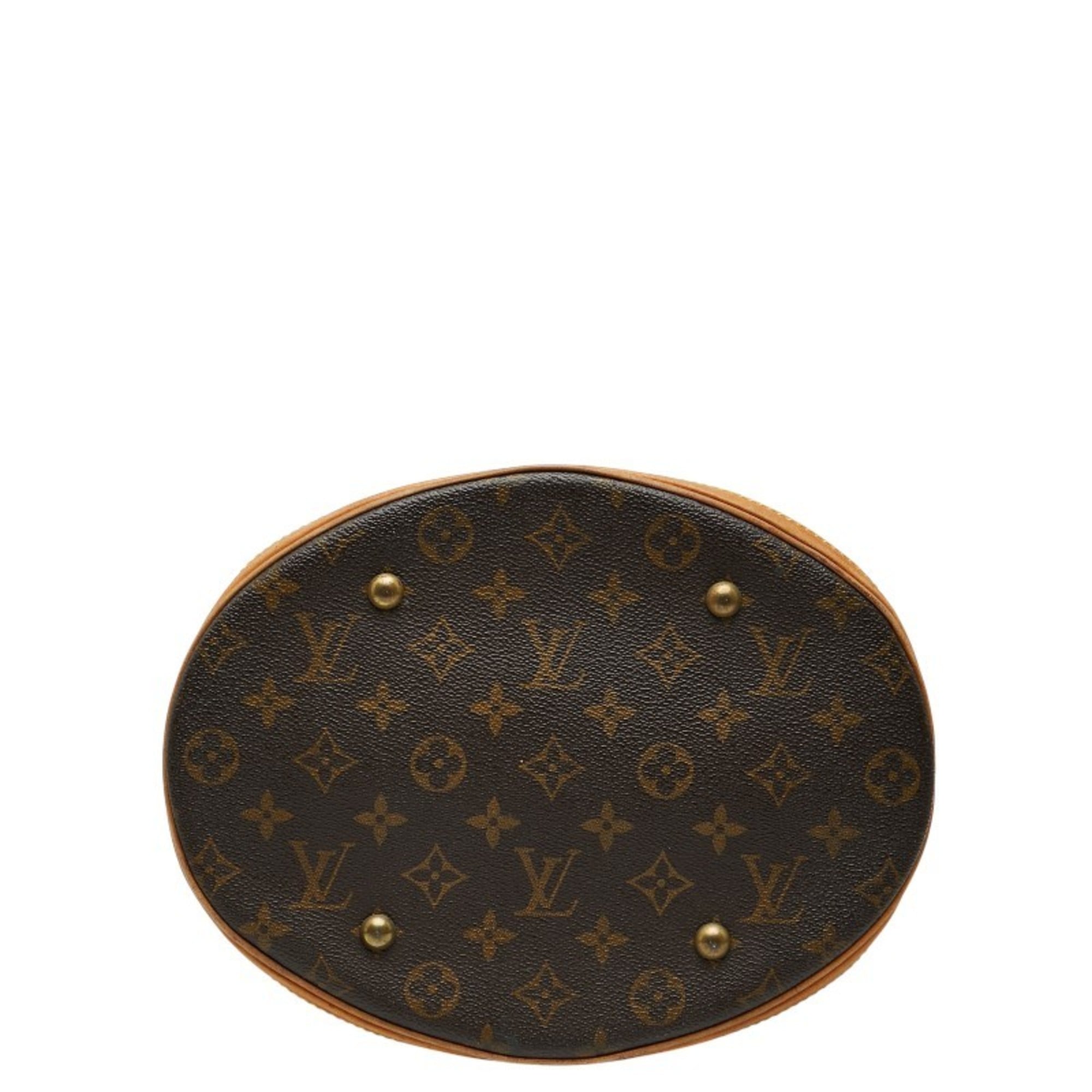 Louis Vuitton Brown Pvc Leather Shoulder Bag Tote Bag