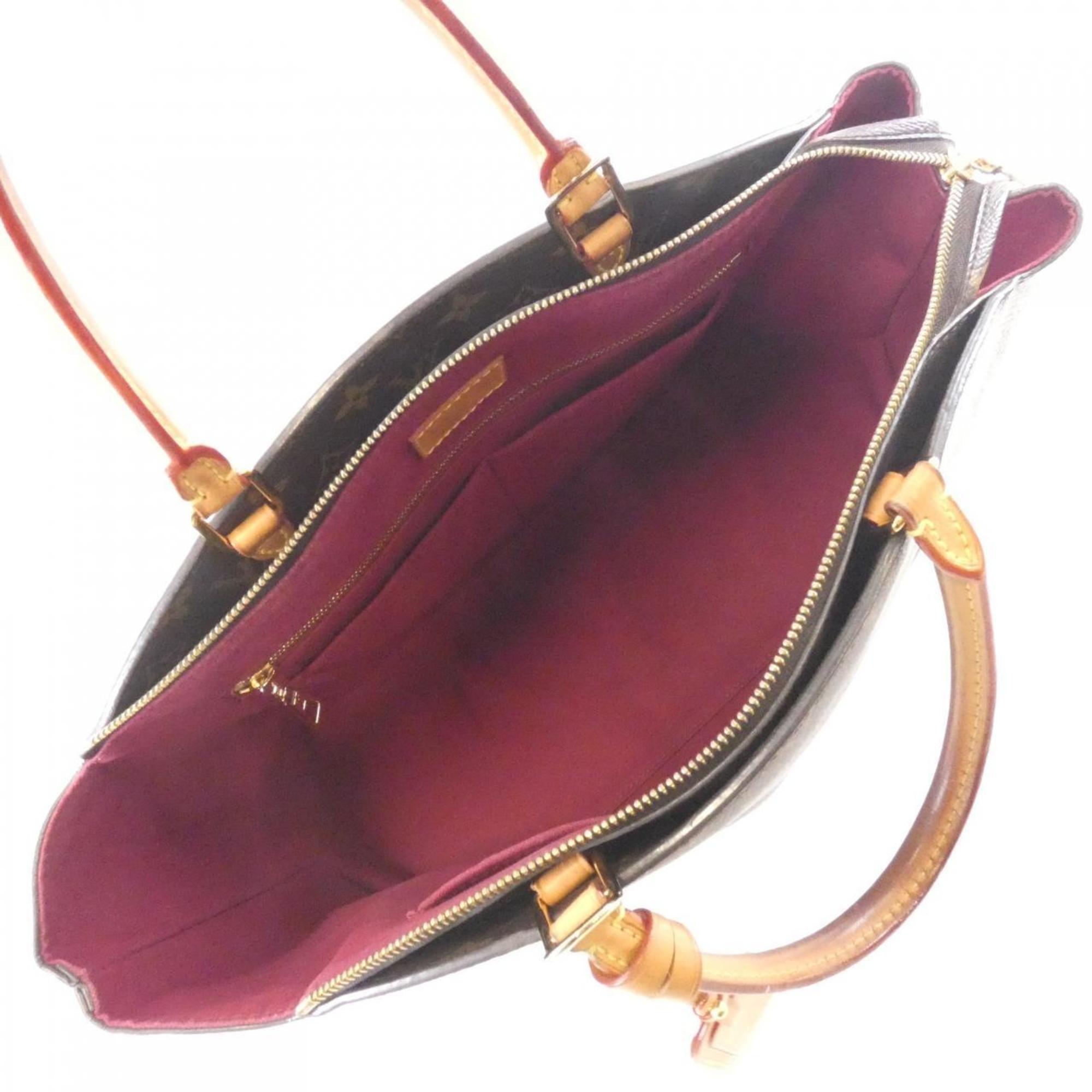 Louis Vuitton Marron Coated Canvas Handbag