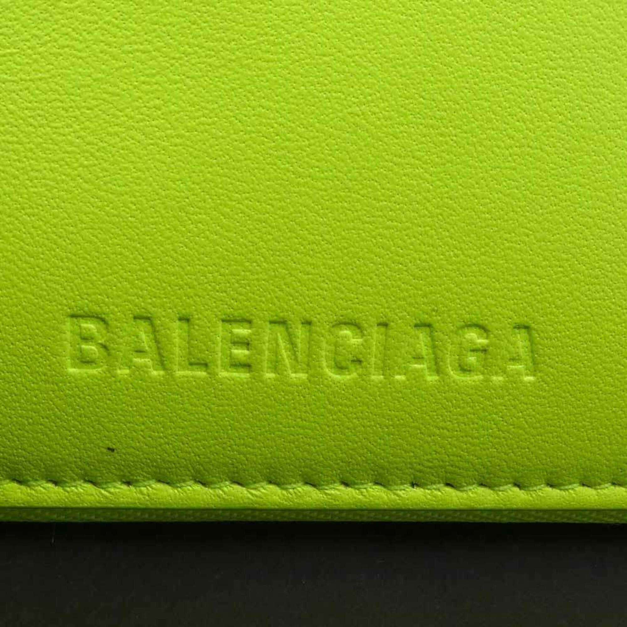 Balenciaga Yellow Leather Wallet (Bi-Fold)