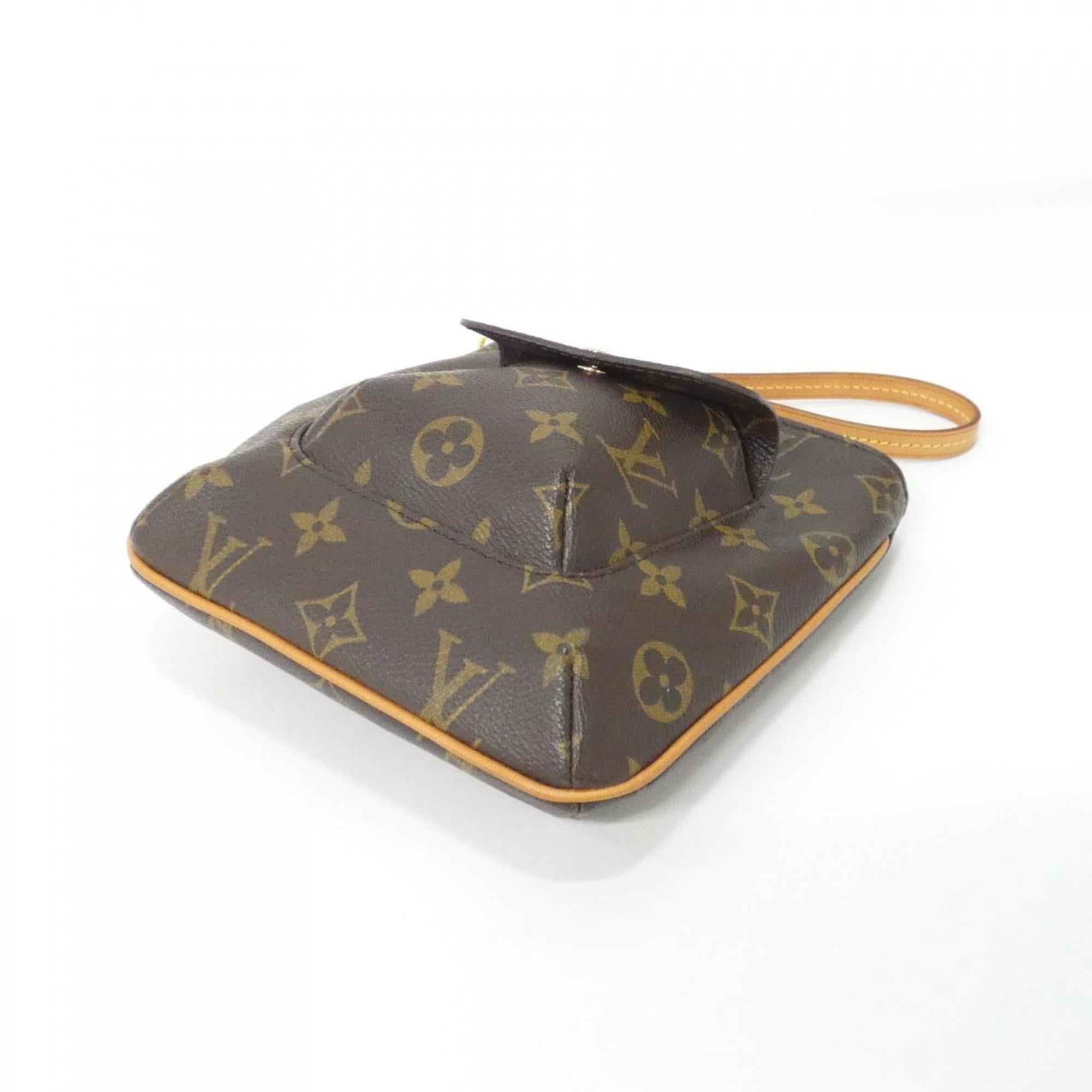 Louis Vuitton Marron Coated Canvas Handbag