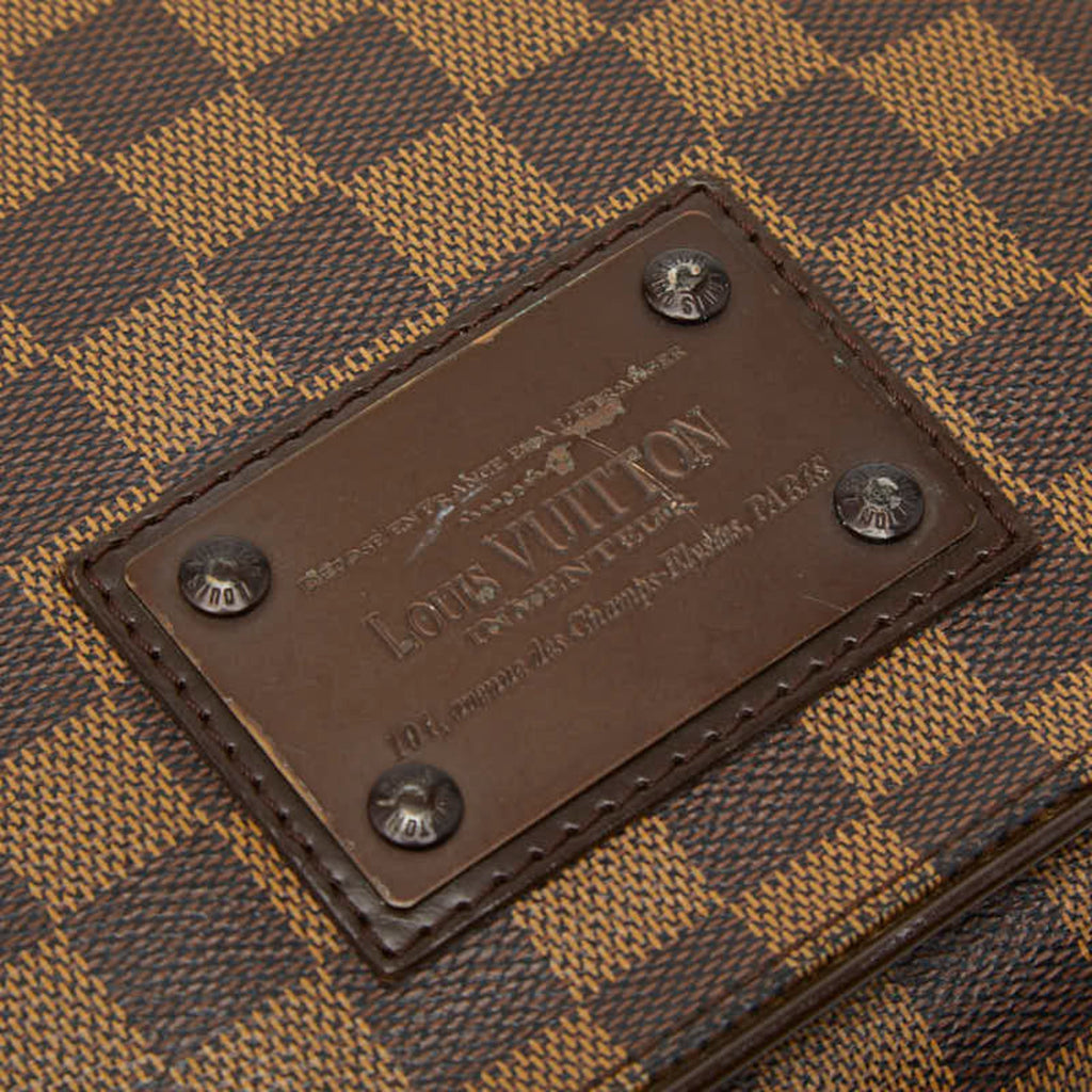 Louis Vuitton Brown Pvc Leather Shoulder Bag