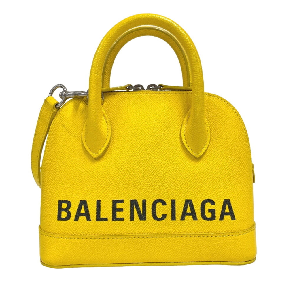 Balenciaga Yellow Leather Handbag Shoulder