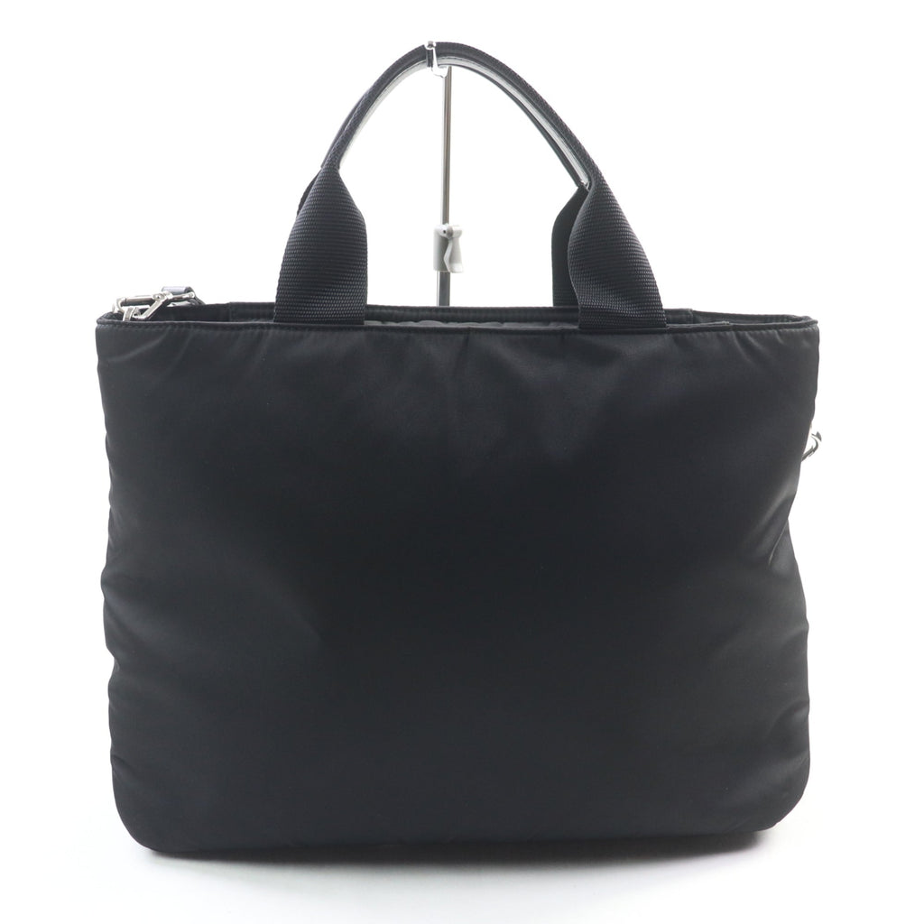 Prada Black Nylon Leather Handbag